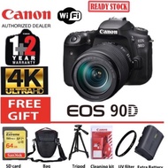 CANON EOS 90D 18-135MM IS USM + EXTRA BATTERY ORIGINAL (3 YEARS WARRANTY) 32.5MP 4K VIDEO CANON EOS 