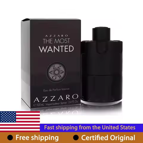 Azzaro The Most Wanted Eau de Parfum Intense 3.4 Ounce Lasting Amber Spicy Cologne for Date Night We