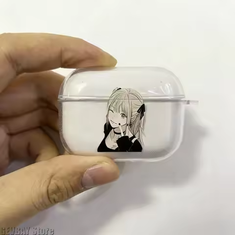 Anime Misa Transparent Case for Airpods Pro 3 2 1 4 Cute Cartoon Anime Cases TPU Earphone Cover