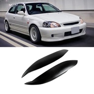 Car Headlights Eyebrow Eyelid Trim Cover Sticker Refitting for EK9 1999-2000 Resin Replacement