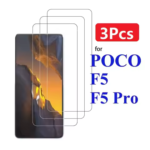 3Pcs 9D Tempered Glass For Xiaomi Poco F3 F4 F5 Pro GT 5G Screen Protector