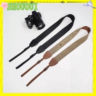 SHOUOUI Camera Shoulder Strap, Retro Polyester Micro Single Strap, Universal Adjustable Neck Strap L