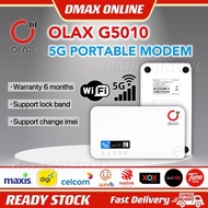 (5G Modem) OLAX G5010 5G Modified Gigahome Wi-Fi 6 Cat22 2.4GHz & 5GHz Unlimited Internet Hotspot wi