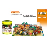 TTOYS Animal World / Ocean World / Farm World / Dinosaur World Carry Blister Box 18x24cm Playset