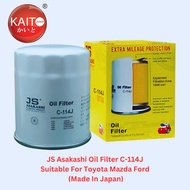 JS Asakashi C-114J Oil Filter For Mazda 2 & Mazda 3 CX3 CX5 CX8 CX30 MX5, Ford & Toyota Penapis Miny