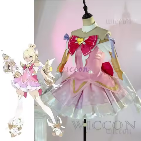 Juno Cosplay New Magical Girl OW Costume Halloween Party Sweet Lolita Dress Gloves Socks Prop Wig Ne