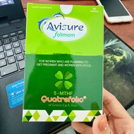 Avisure Folimom bổ trứng cho phụ nữ buồng trứng đa nang chuẩn bị trước mang thai hộp 30v mẫu mới