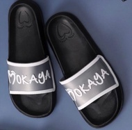 (088-B10) Sandal Slop Pria Ban Mokaya Sol Hitam Super Keren Trendy Nyaman Empuk Import Mokaya / Size