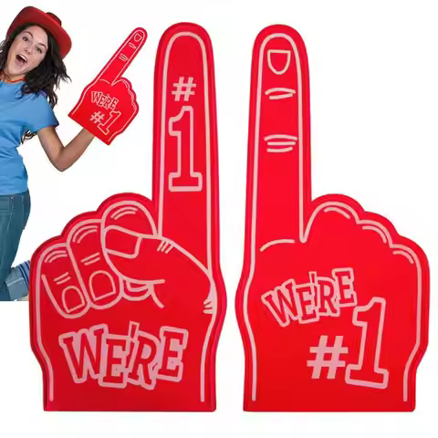 Cheer Up Foam Fingers For Sports Number 1 Cheer On Cheerleading Props Hand Finger Gloves 18 Inch Spo