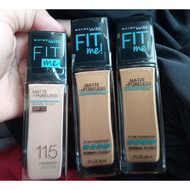 Maybelline Fit Me Matte & Poreless foundation (115, 322, 310,230,220,215,118,320,110,112,130.333,125