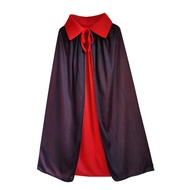 Popular Halloween Cape Costume for Adults and Children - Black and Red Grim Reaper, Wizard, Witch, V