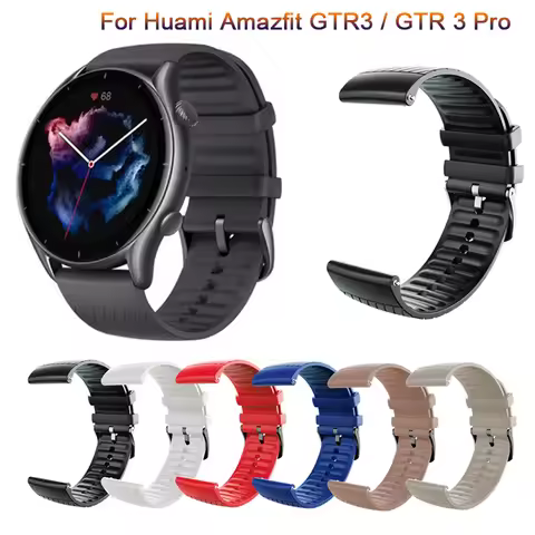 Watch Strap For Amazfit GTR 3 Pro WristBand Bracelet Soft Silicone Wriststrap For Xiaomi Huami Amazf