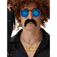 Halloween Men's Vintage 70s & 80s Disco-Hip Hop Performance Outfit