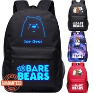 FB1 Cute Cartoon We Bare Bears Boys Girls Couple Bag Oxford Backpack Shoulder School Bag Travel Bag