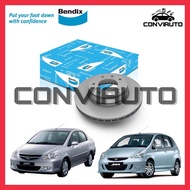 HONDA CITY SEL IDSI JAZZ FRONT BRAKE DISC ROTOR / ULTIMATE BENDIX (BR2504) 1SET | CONVIAUTO