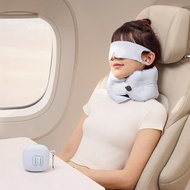 【EVERY THINK】捲捲充氣旅行三件組(充氣頸枕+眼罩+降噪耳塞)