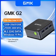 GMKtec G2 Mini Pc Windows 11 Pro Alder Lake N100 Intel 12th DDR5 12GB SATA 256GB/512GBWiFi 6 Desktop Computer Mini Pc Work