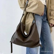[Yes LOGO] [Real Shot] Korean Shopping Service Zhenghan bucks & leather U Drey Feel Side Backpack La