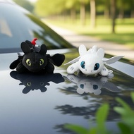 Dragon car accessories: toothless dragon doll for decorating helmets, cars, and roof skylights  Akse