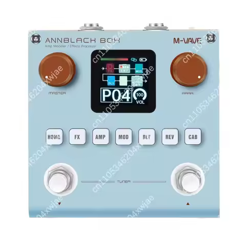 Guitar Bass Multi-Effects Processor Digital Modeling IR Cab Simulator Noise Gate Pedal with USB Audi