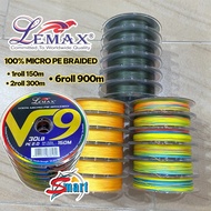LEMAX V9 150M BRAIDED LINE TALI BENANG / LEMAX V9 TALI BENANG 150m 300m 9sulam
