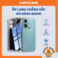 SHOCKPROOF CLEAR CASE Redmi 15/13x/14T NOTE 15/14/13/12/11/10/13C/12C/10C/9S/9/9A/9C/X7/C40/11T/10S/