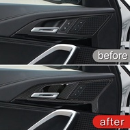 : 》 ”{: แผงชามมื่อจับประตูด้านในกรอบเคสป้องกันสำหรับ BMW X1 F48 F49 2023ของตกแต่งเนื้อคาร์บอนอุปกรณ์ตกแต่งภายในรถ