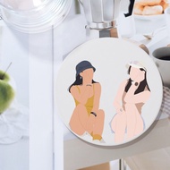 情人節禮物【客製化禮物】陶瓷杯墊 / 似顏繪 / 紀念禮物