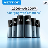 【Emotions PowerBank】Vention 100W Powerbank 20000mAh Built In TypeC Cable 5A Fast Charge TFT Digital 