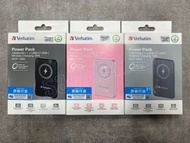 【全新行貨 門市現貨】Verbatim MagSafe 磁吸行動電源 Qi 15W PD 20W 10000mAh Battery (32245 BLACK/32248 PINK /32249 GREY)