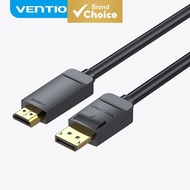 Vention DPHDMI4k 30HZ Kabel Penukar Vention DP ke HDMI 4K 30HZ Bersadur Emas untuk PC Projektor