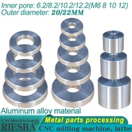 diameter20 / 22MM Bushing Gasket M6 M8 M10 M12 flat washer Metal shaft sleeve  bushing round hollow 