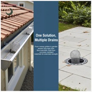 Gutter Drain Filter Leaf Bloing Guard Rustproof Eaves Roof Drainage  Strainer for Outdoor Home Gutte