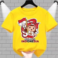 UNISEX AUGUST 17TH CHILDREN'S TOP BOYS' AND GIRLS' CLOTHES/ AUGUST 17 CHILDREN'S INDEPENDENCE T-SHIR