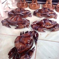 asbak kepiting kayu jati