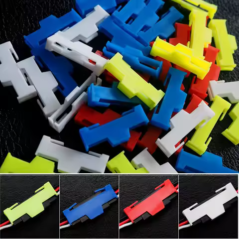 50pcs/lot Servo Extension Cable Buckle Clip Plastic Servos Cord Fastener Jointer Plugs Fixing Holder