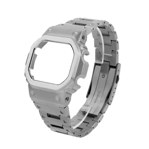 DW5600 Titanium alloy Strap&case For G-SHOCK Casio dw-5600 GW-B5600 GWM-5610 Watch strap titanium so