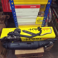 YAMAHA LC135 V2-V7 LC 5S EXHAUST EZOZ APIDO 28MM STANDARD (CUTTING Y15ZR) COMPLETE SET EXHAUST COVER
