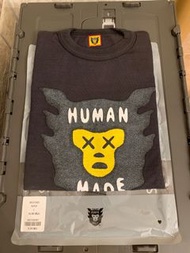 [black S] human made x kaws 猿人 logo tee 夏天轉季之選