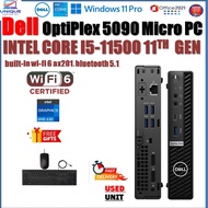 Dell OptiPlex 5090 MICRO PC Intel  Core i5-11500 32GB DDR4 3200 MHz RAM 1TBB NVMe SSD Built-in Intel