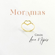 Moramas MINIMAL LOVE Rings 916 Gold/ Cincin MINIMAL LOVE Emas 916