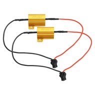 2PCS LED CAN-Bus 25W 10ohm Load Resistor Warning Canceller Decoder Resistor for LED Bulbs