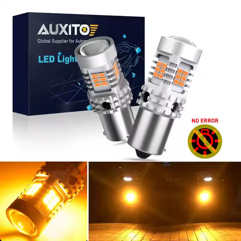AUXITO 2x Canbus 1156 BA15S P21W LED BAU15S PY21W WY21W LED Lamp Bulbs Car Rear Turn Signal Light Fo