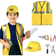 Building worker professional costume construction worker kiss costume/ building uniform/ building wo
