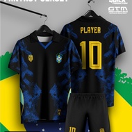 Fantasy Brazil Retro Collar Jersey - Free Custom Design