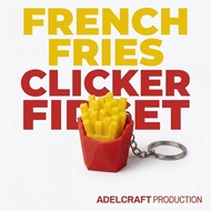 GANTUNGAN French Fries Clicker Fidget Keychain Mechanical Keyboard 3D ASMR PETG FriedKentang