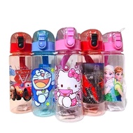 Spider, doraemon, superhero, princess elsa, hello kitty water bottle 550ml for kids