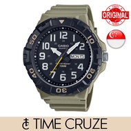 [Time Cruze] Casio MRW-210H Large Case Khaki Resin Analog Quartz Men Watch MRW-210H-5AVDF MRW-210H-5
