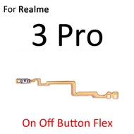 สวิตช์ปุ่มปุ่มเปิดปิดปิดเสียงเงียบปุ่มสายเคเบิ้ลยืดหยุ่นสำหรับ OPPO Realme 5 5S 5i 3 3i Pro