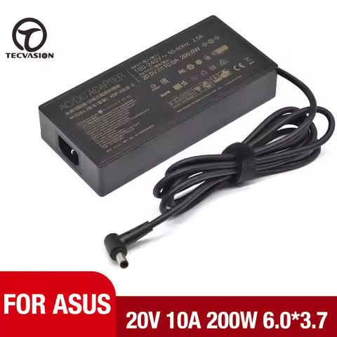 20V 10A 6.0x3.7mm Laptop Charger ADP-200JB D AC Adapter Power Supply For ASUS Rog G15 GA503QM-HQ121R